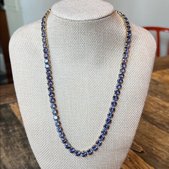 Mignonne Gavigan Sapphire Blue and Gold Necklace - Picture 1 of 4